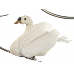 Swan on clip, 14 cm